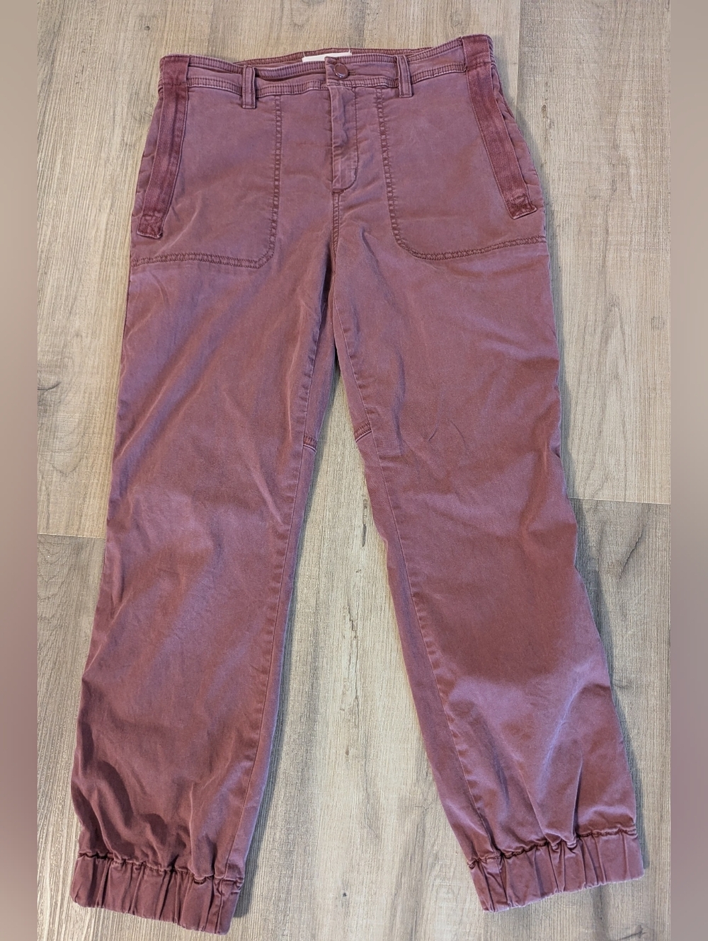 Anthropologie Tencel Blend Cropped Joggers Soft Utility Pants - Picture 2 of 11